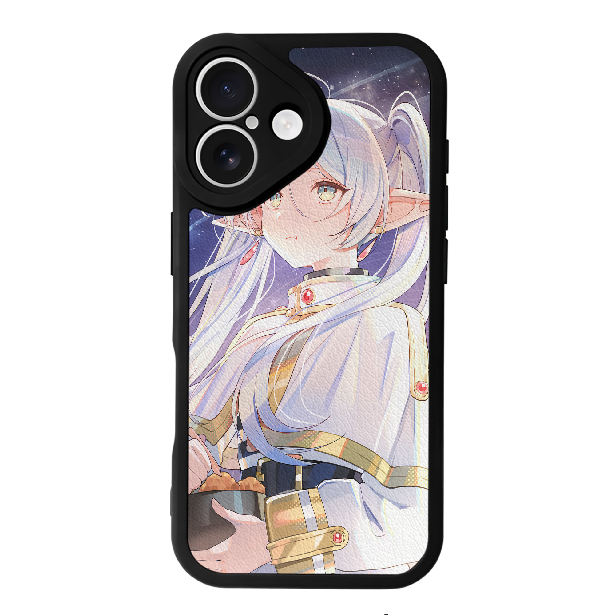 （画像用） 葬送のフリーレン Frieren 【iPhone 16シリーズ対応】シリコンスマホケース（レザー調） 材質：シリコン